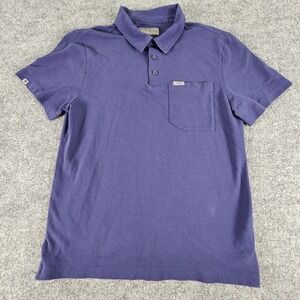 FIGS Polo Shirt Mens Medium Purple FIGSPro Pocket 100% Pima Cotton Scrub Top